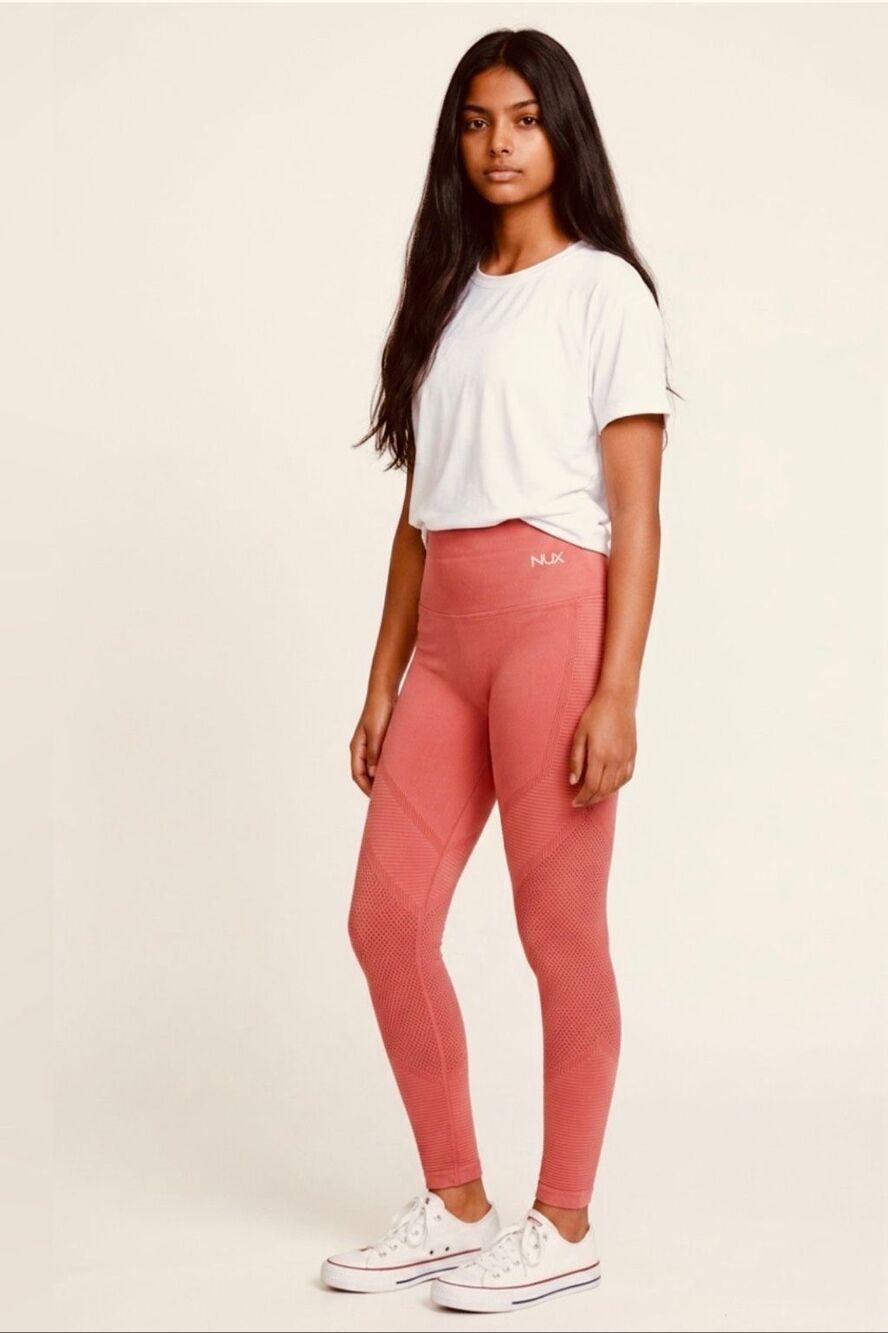 🌸 NUX Shapeshifter 7/8 Leggings Terracotta Wash Size Large New